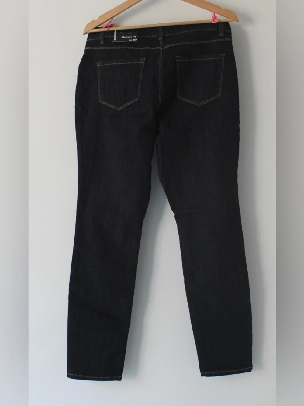 d. jeans Women's Dark Wash Slim Jeans - Black size 10P NWT - Picture 2 of 5